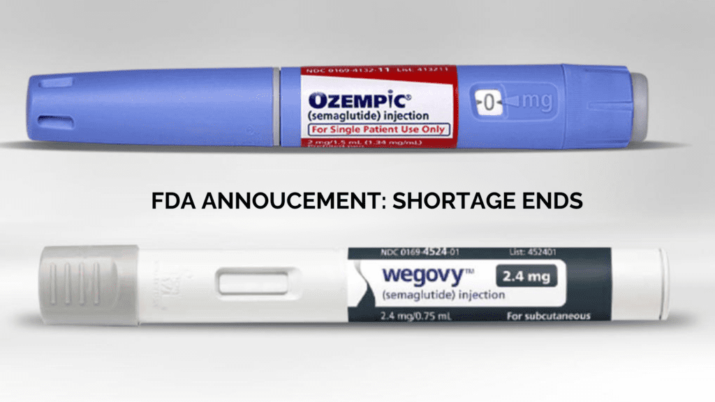 fda semaglutide shortage status january 2025 FDA Announces Resolved Shortage on Wegovy and Ozempic: What This Means For  Semaglutide and Medspas