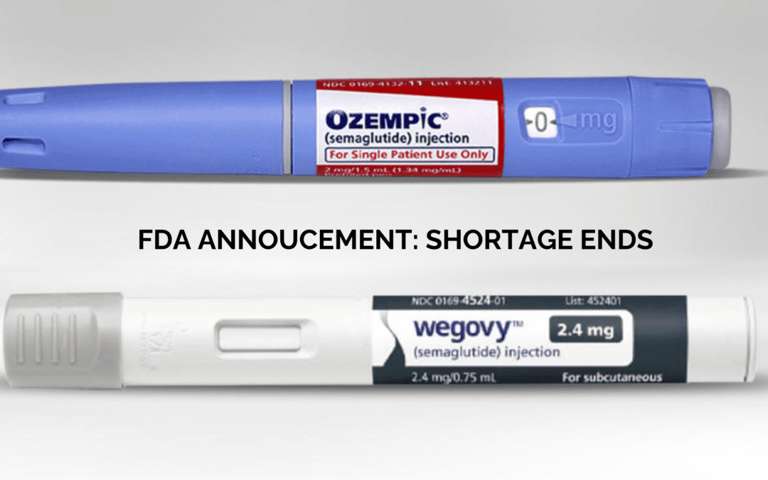 Industry Insights 35 FDA Announces Resolved Shortage on Wegovy and Ozempic: What This Means For Semaglutide and Medspas