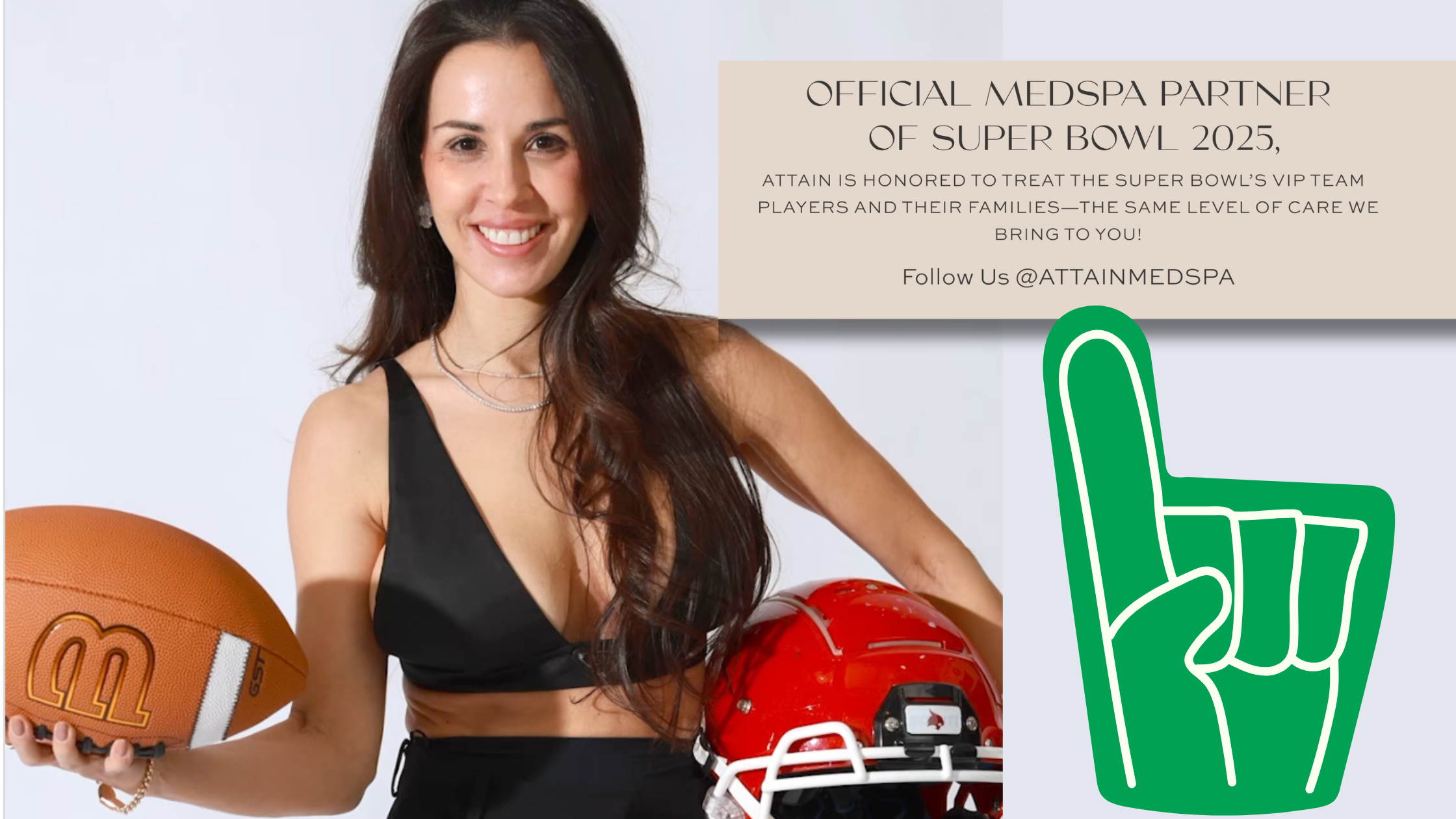 attain medspa official sponsor of super bowl 59