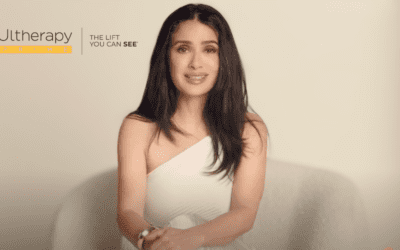 Home 14 Salma Hayek Pinault Embraces Natural Beauty as New Face of Ultherapy PRIME