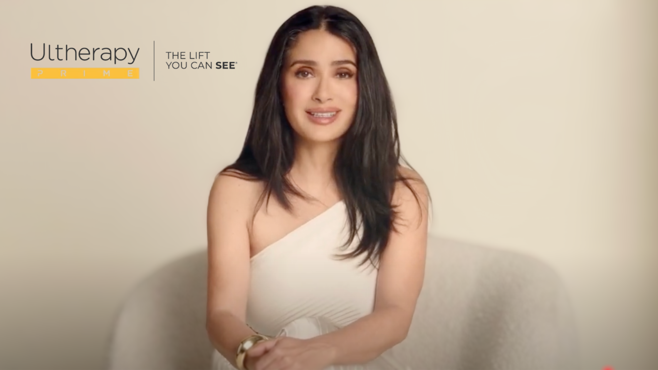 salma hayek partners with merz for ultherapy