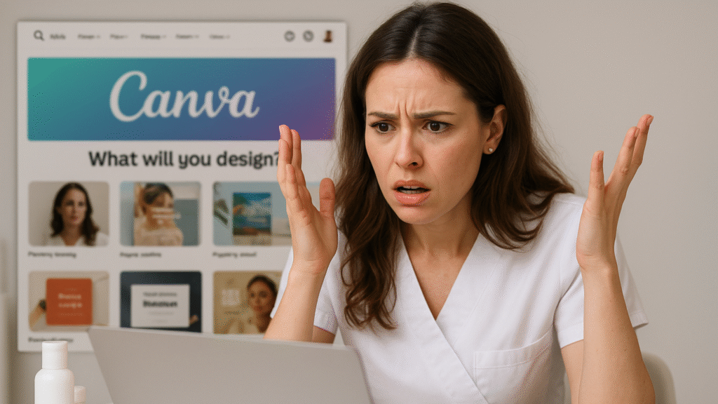 is it legal to use canva photos by Medspa Mastery