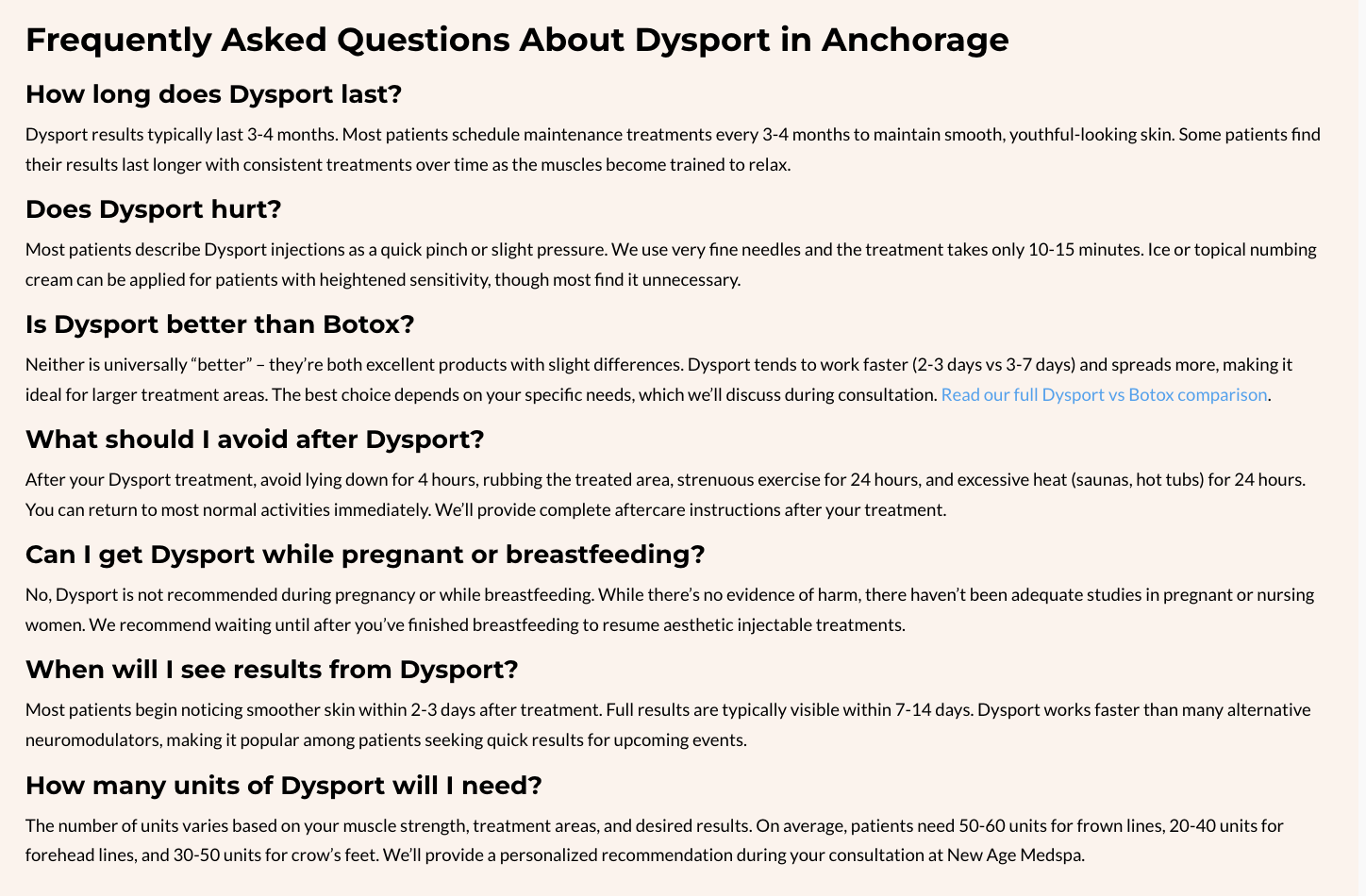 FAQs for ai search