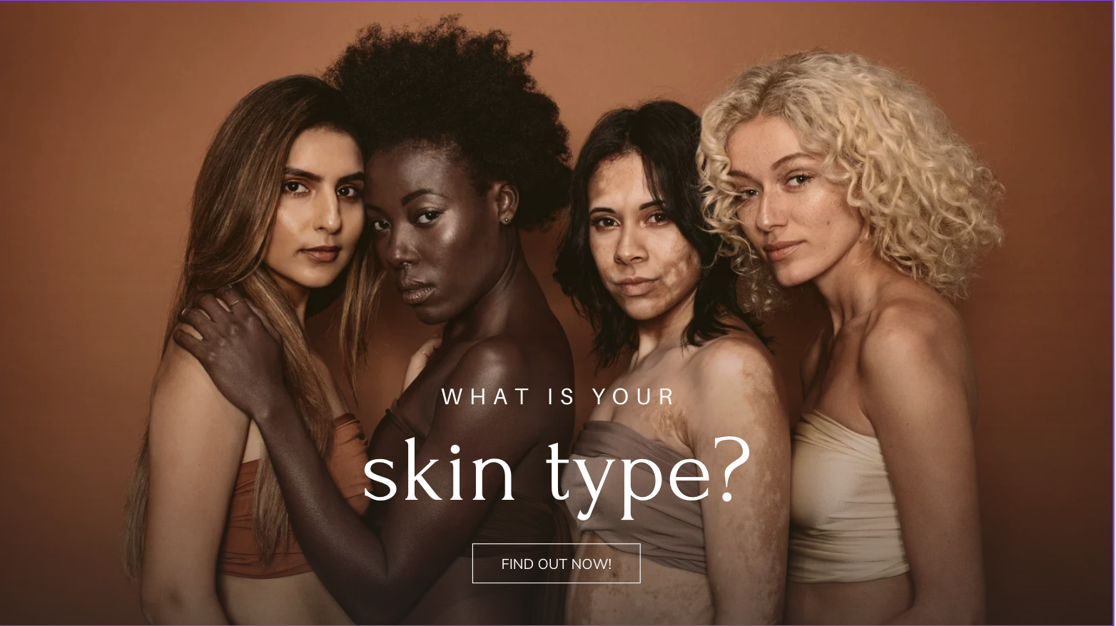 Skin type quiz example